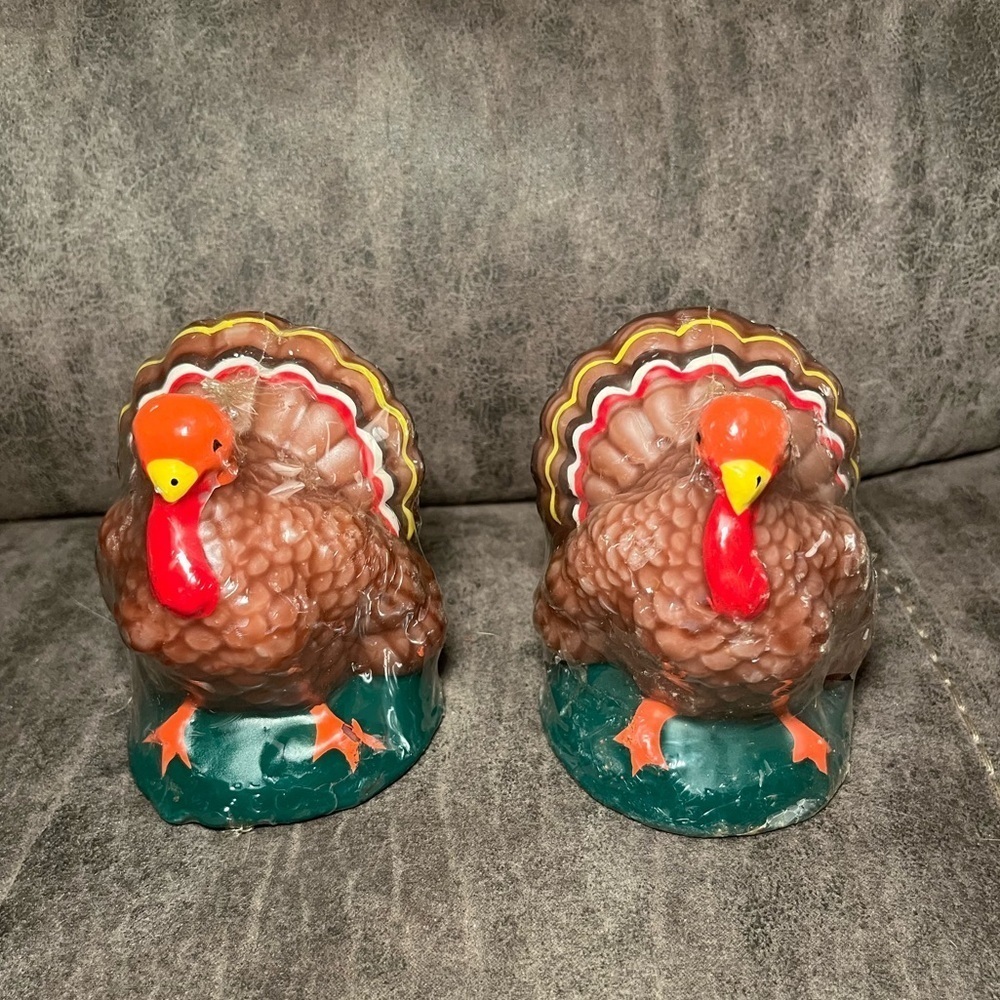 Vintage Thanksgiving Turkey Candle 3.5 inch